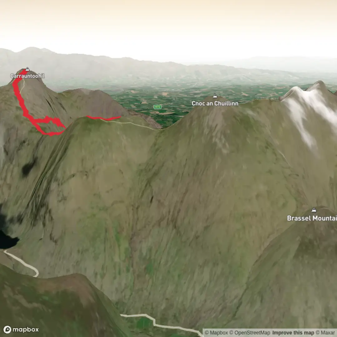 An image depicting the trail Heavenly gates - Zig zags and its surrounding area.