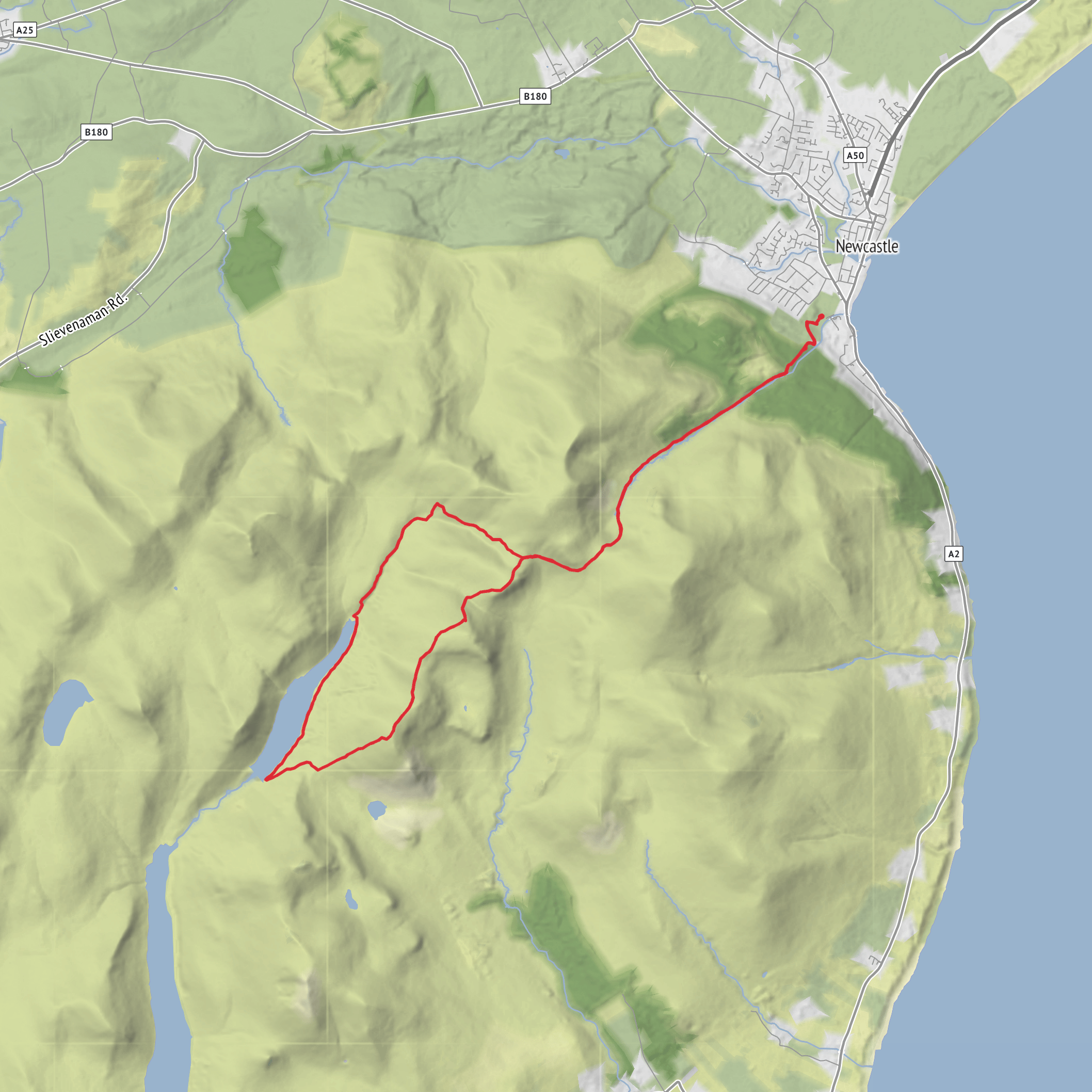 Ben Crom from Donard mobile static map