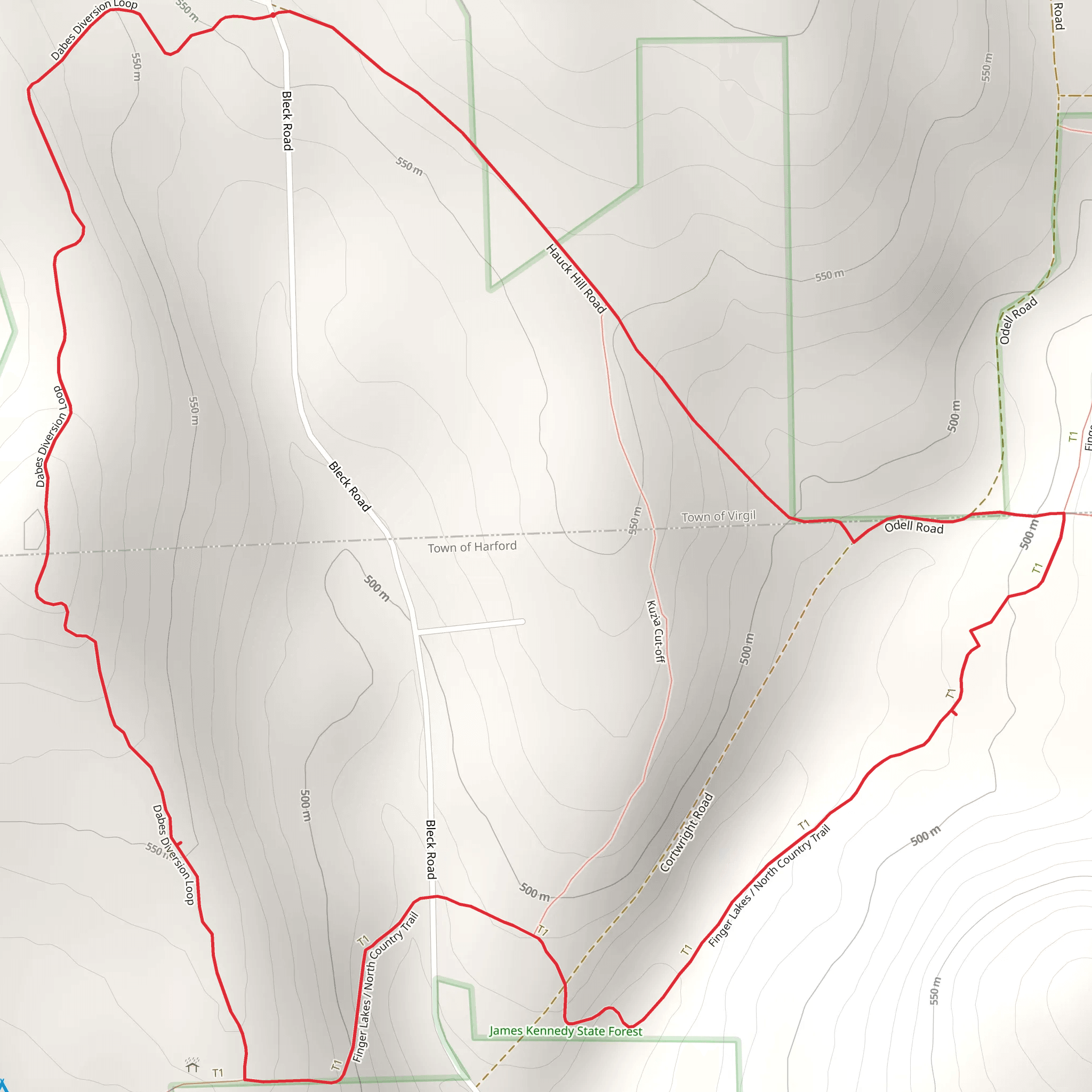 Dabes Diversion Loop mobile static map