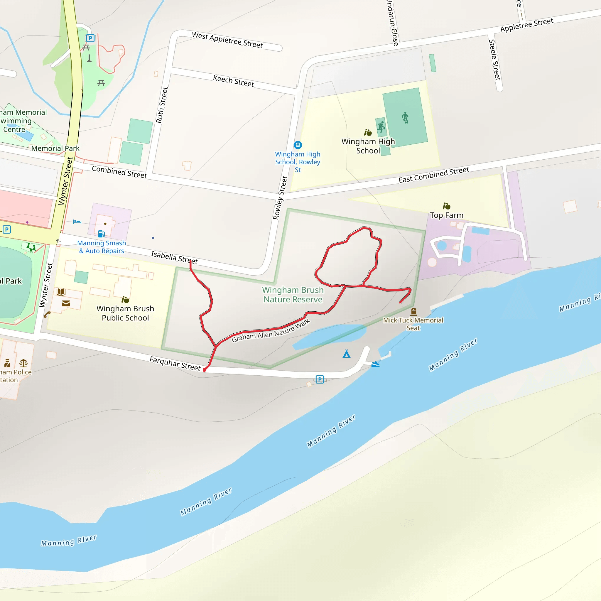 Wingham Brush Boardwalk mobile static map
