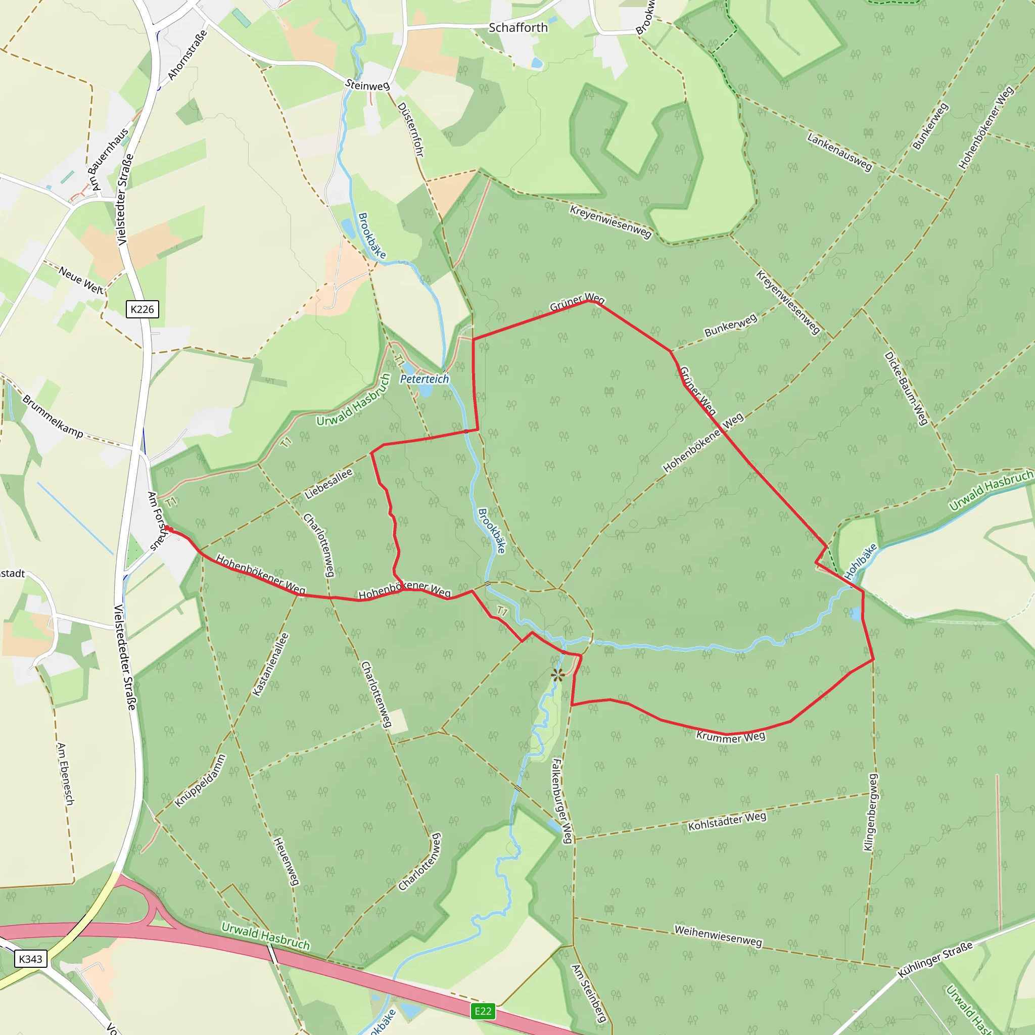 Friederikenpadd and Krummer Weg mobile static map