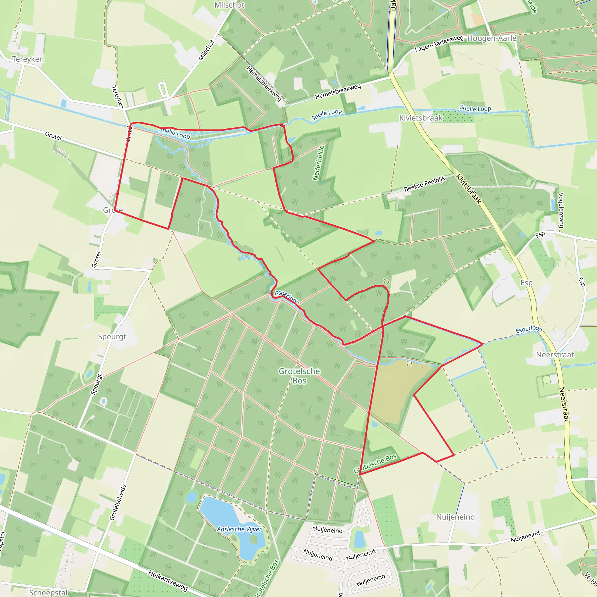 Grotelsche Bos Loop mobile static map