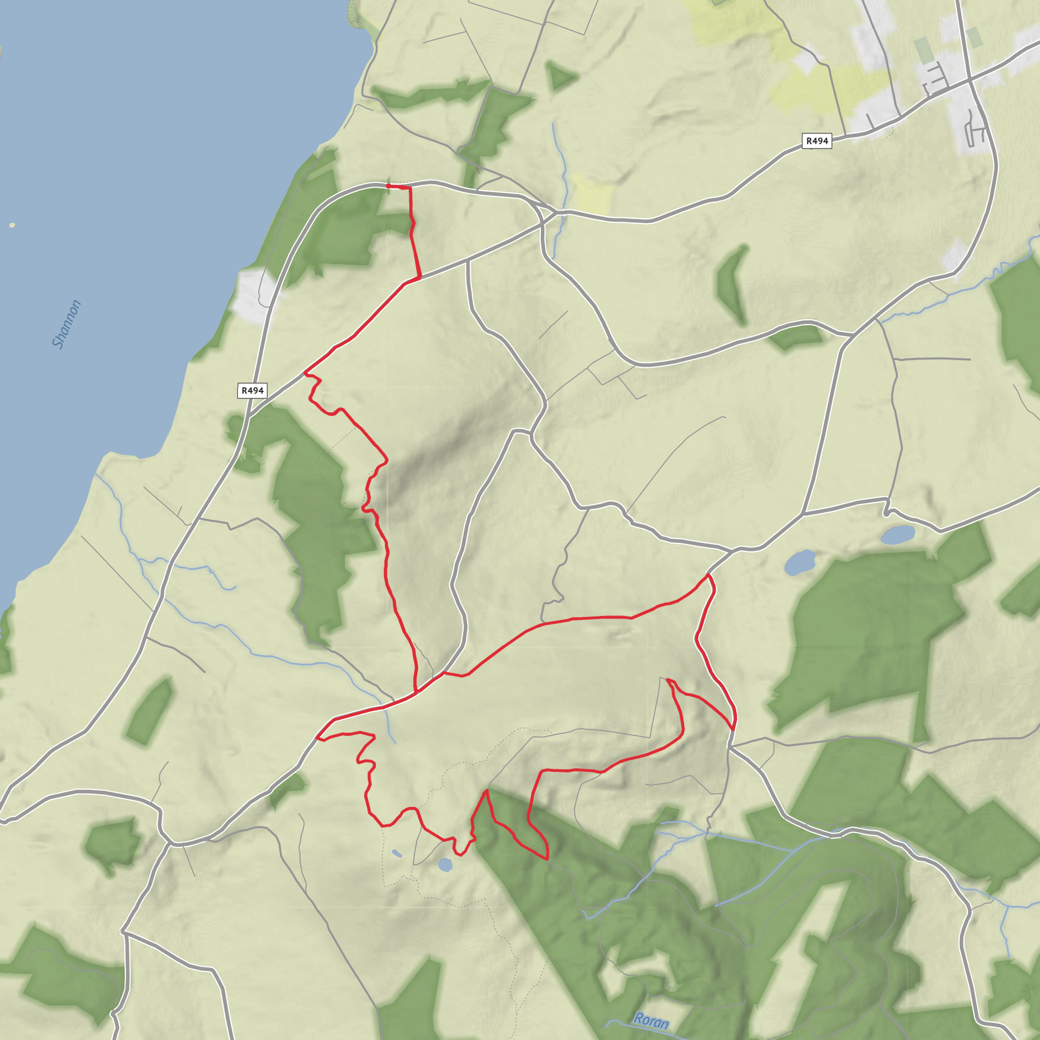 Laghtea Hill and Graves of the Leinstermen mobile static map