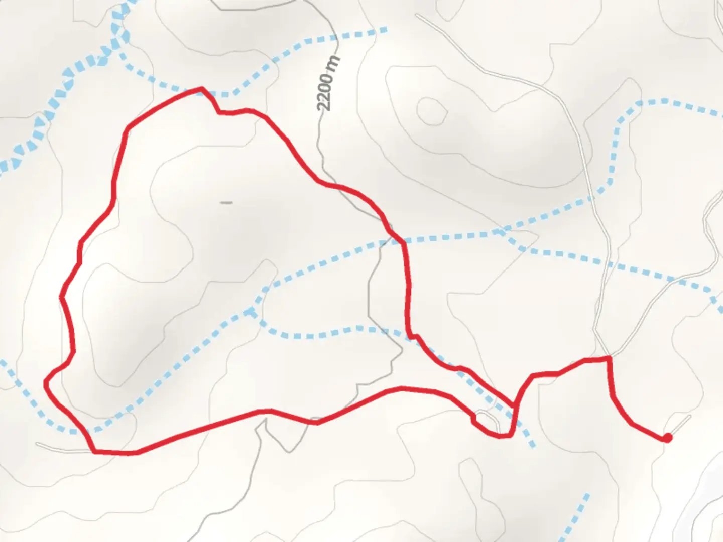 An image depicting the trail Skimmer Trail and its surrounding area.