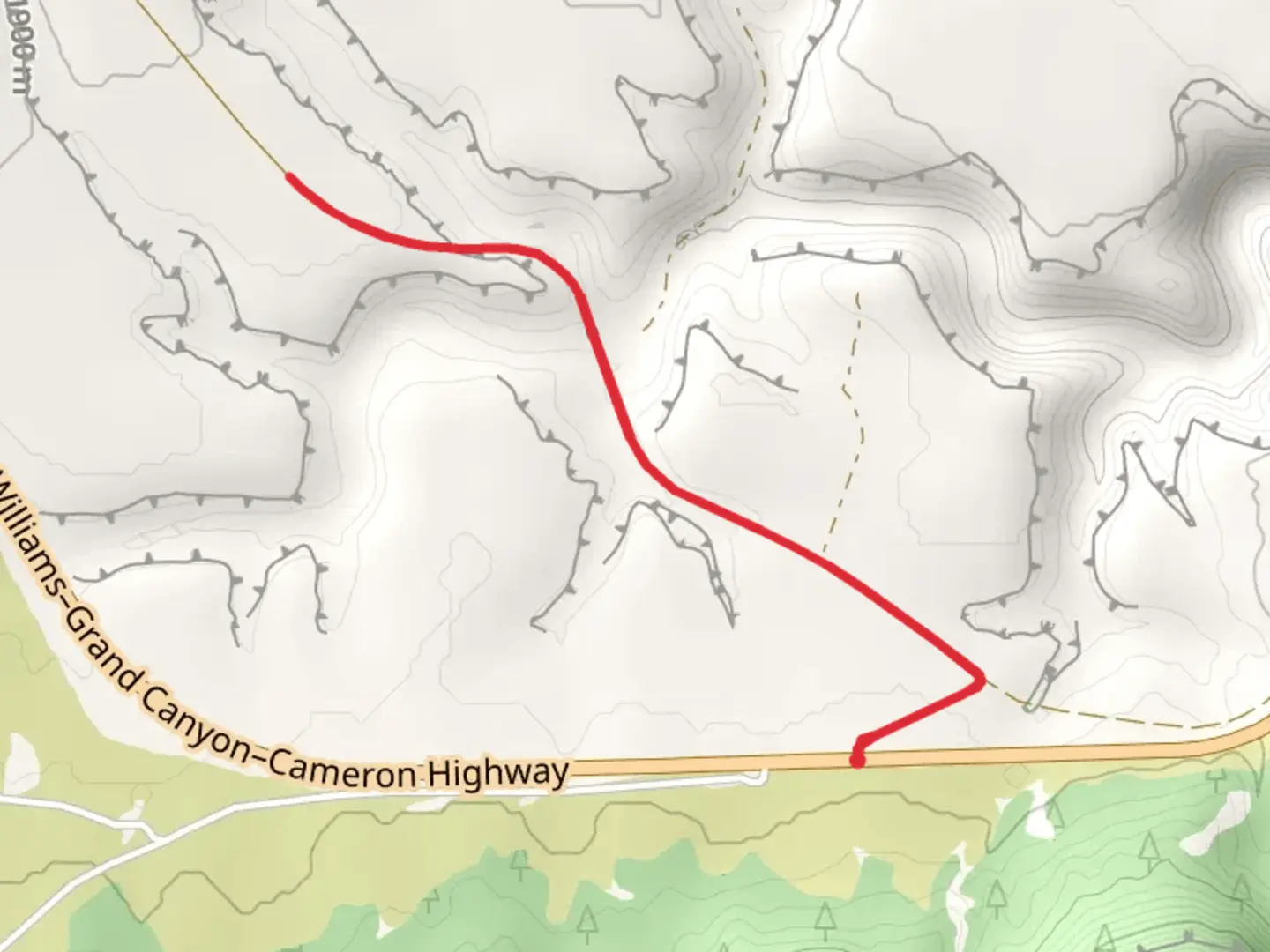 An image depicting the trail Great Western Trail - Short and its surrounding area.