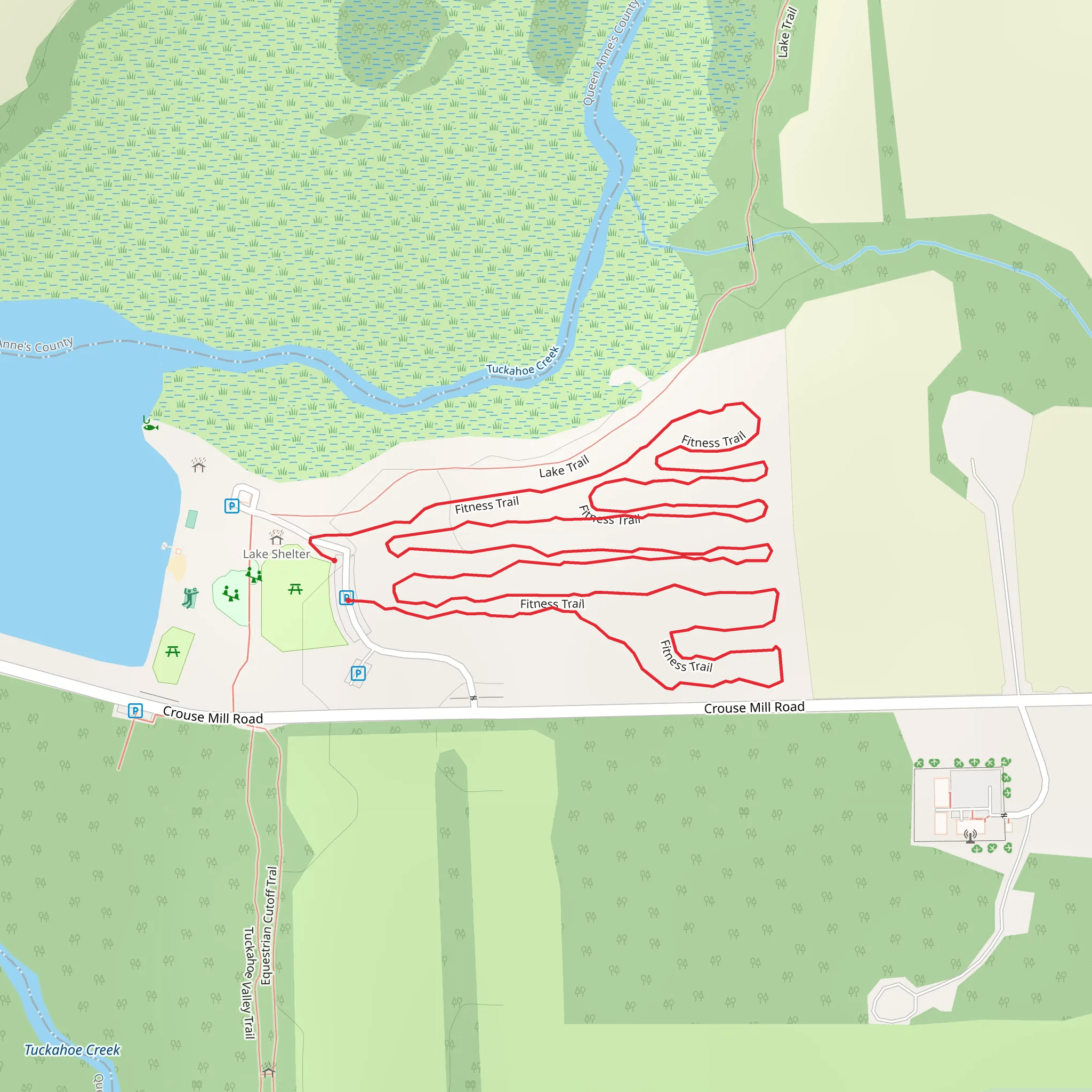Fitness Loop Trail mobile static map