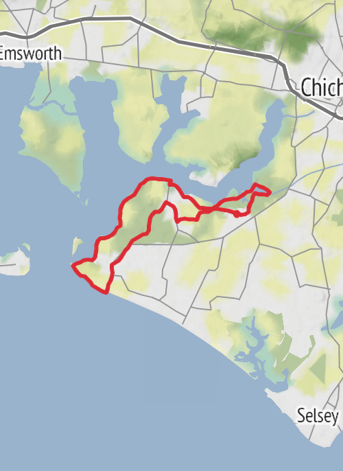Birdham, Witterings, Chichester Harbour Loop mobile static map