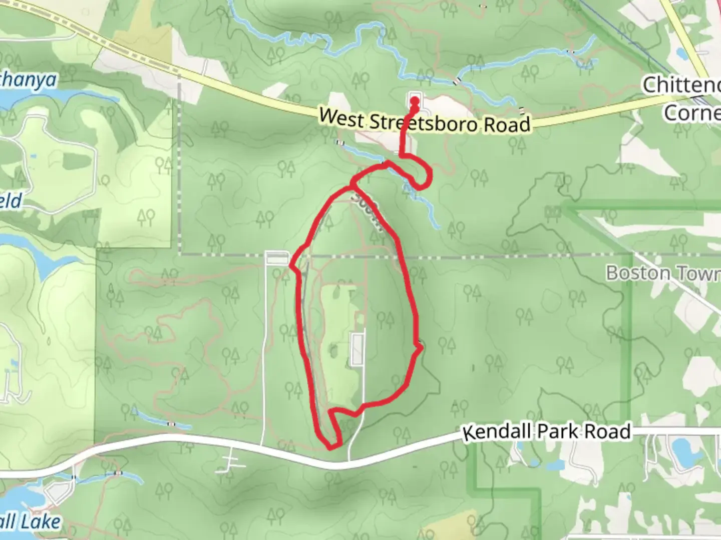 An image depicting the trail Haskell Run Trail and Ledges Loop Trail and its surrounding area.