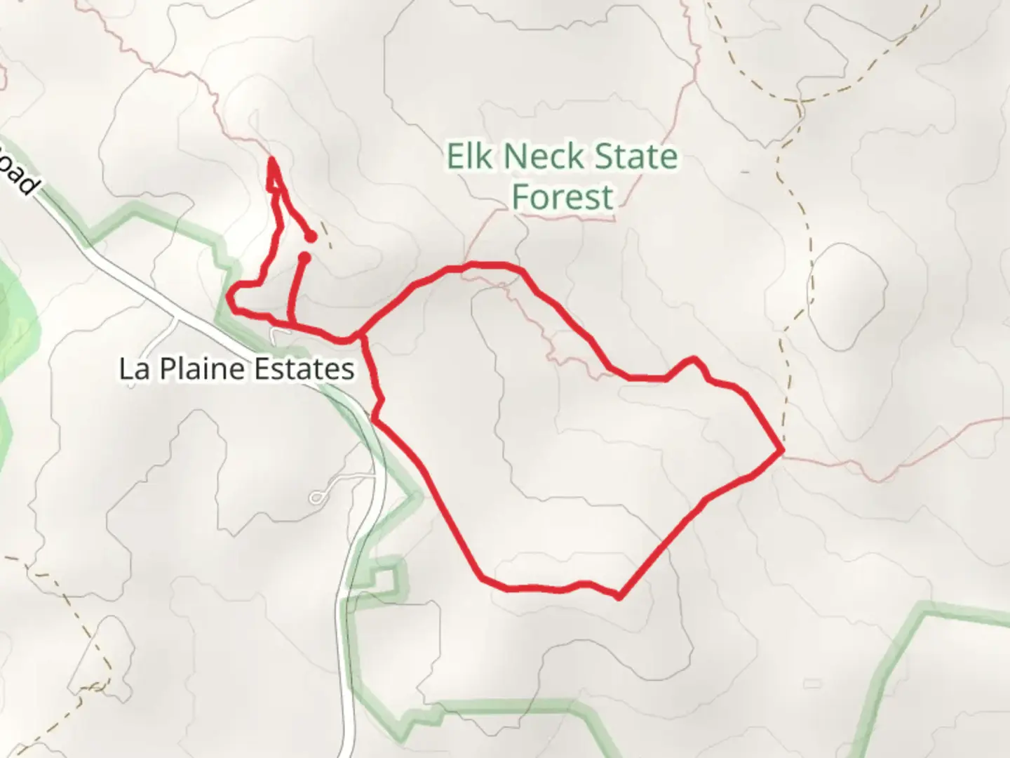 An image depicting the trail Mason-Dixon Trail Connector and Elk Neck LightHouse Trail and its surrounding area.