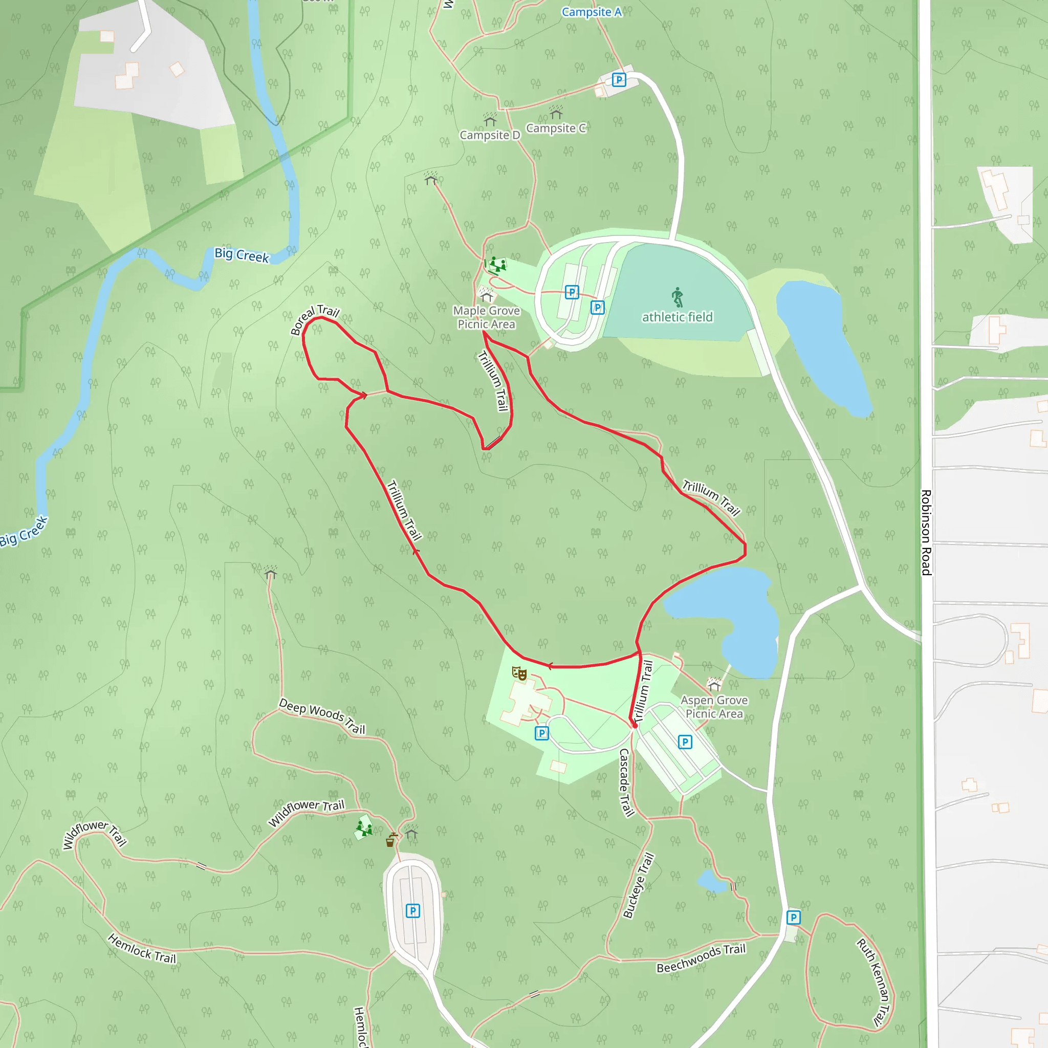 Buckeye Loop Trail mobile static map