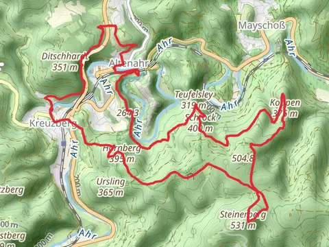 Kreuzberg, Altenahr and Steinerberg Loop