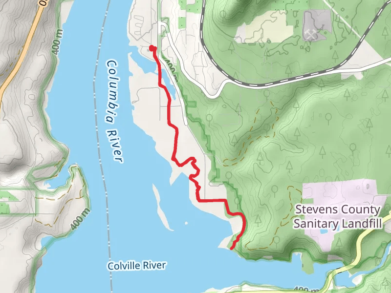 Old Kettle Falls recreation Site and Colville River
