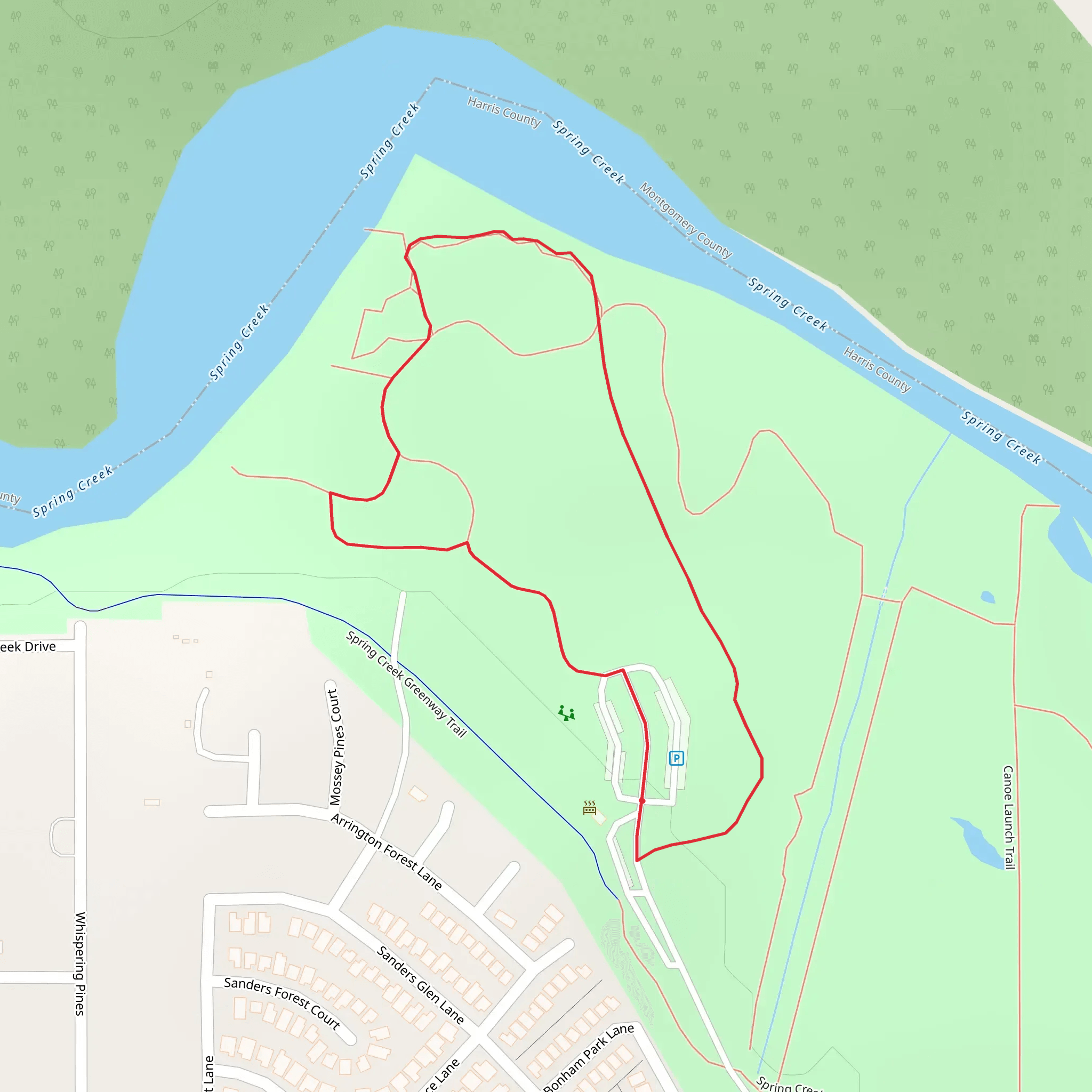 Spring Creek Loop mobile static map