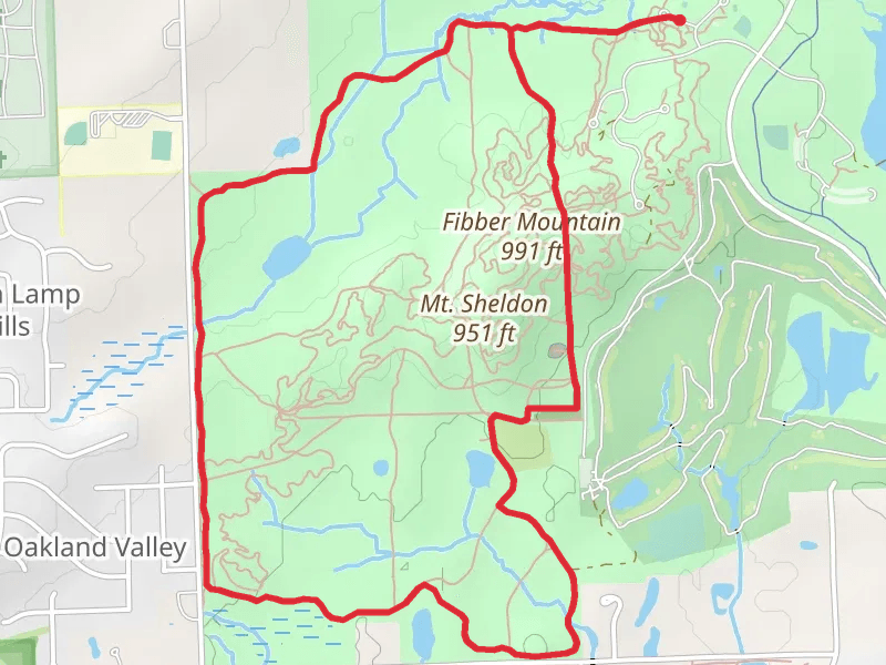 Sheldon and Fibber Mountain Loop