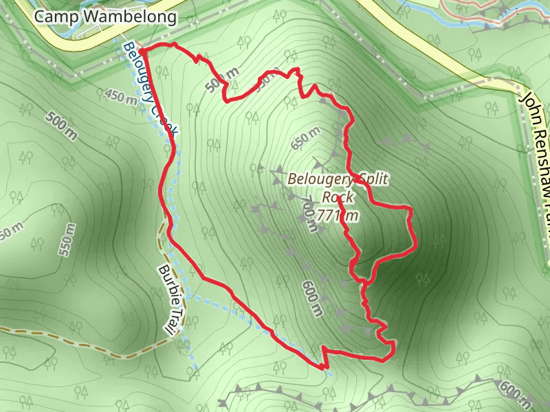 Belougery Split Rock Track