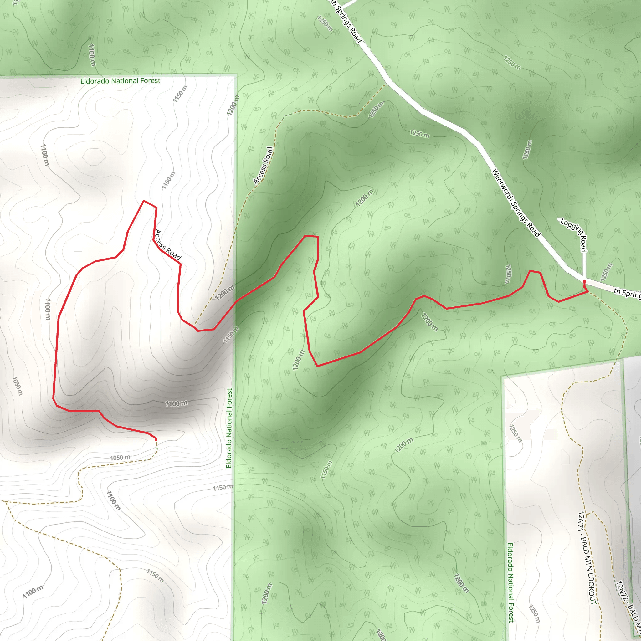Wentworth Springs Road mobile static map
