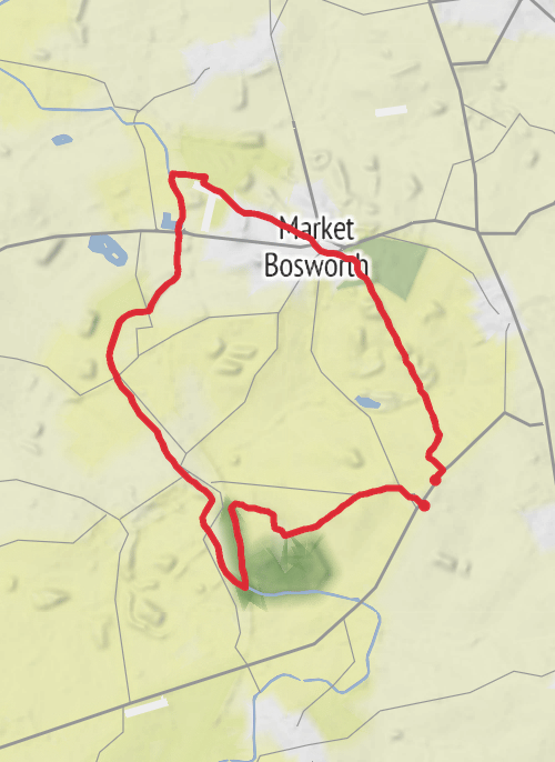 Hinckley and Bosworth Walking mobile static map