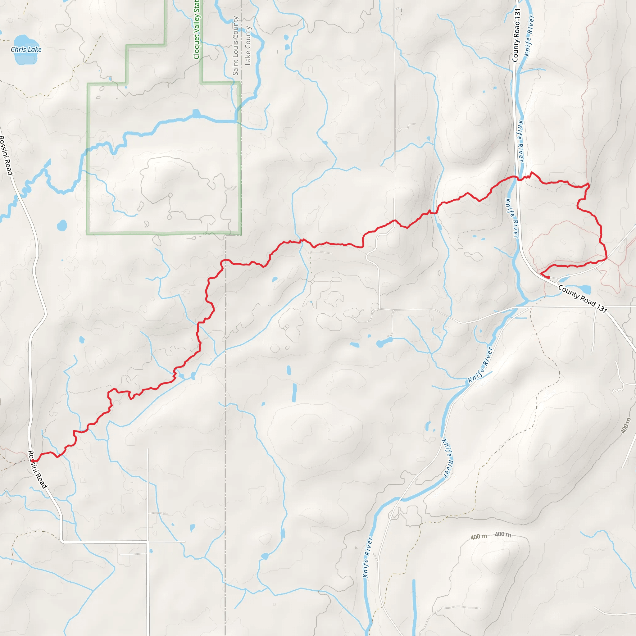 McCarthy Creek and Superior Hiking Trail mobile static map