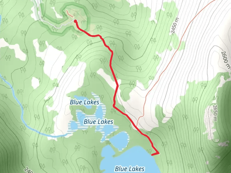 Blue Lakes Trail