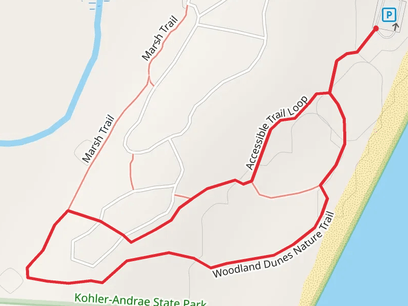 Accessible Trail and Woodland Dunes Nature Loop Trail