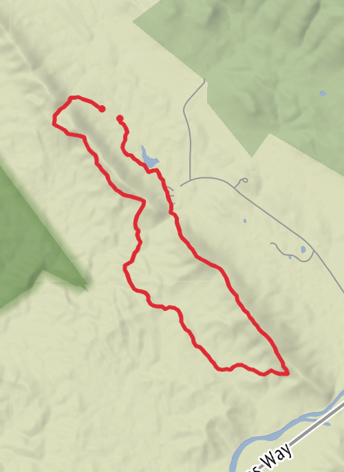 RP stn, Clems corner, pine cave loop mobile static map