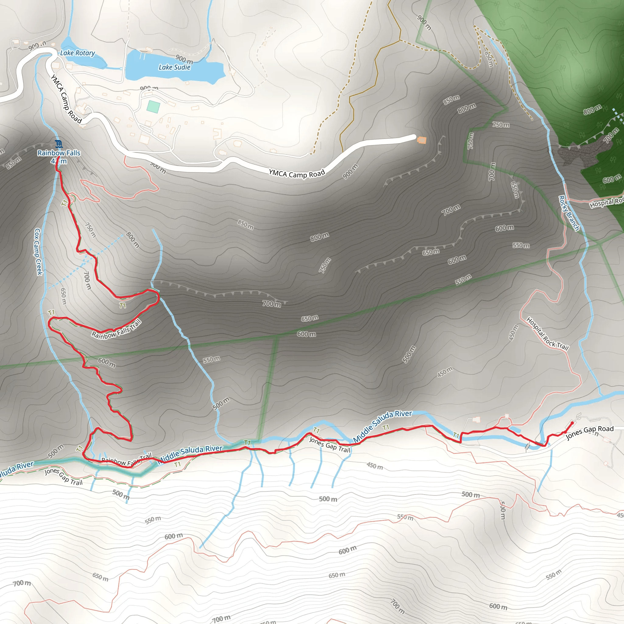 Cox Camp Creek mobile static map