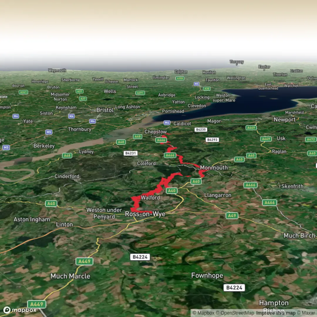 An image depicting the trail Wyedean Ultra and its surrounding area.