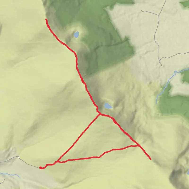Hike on Carrignagower & Knockanaffrin – The Scenic Detour mobile static map