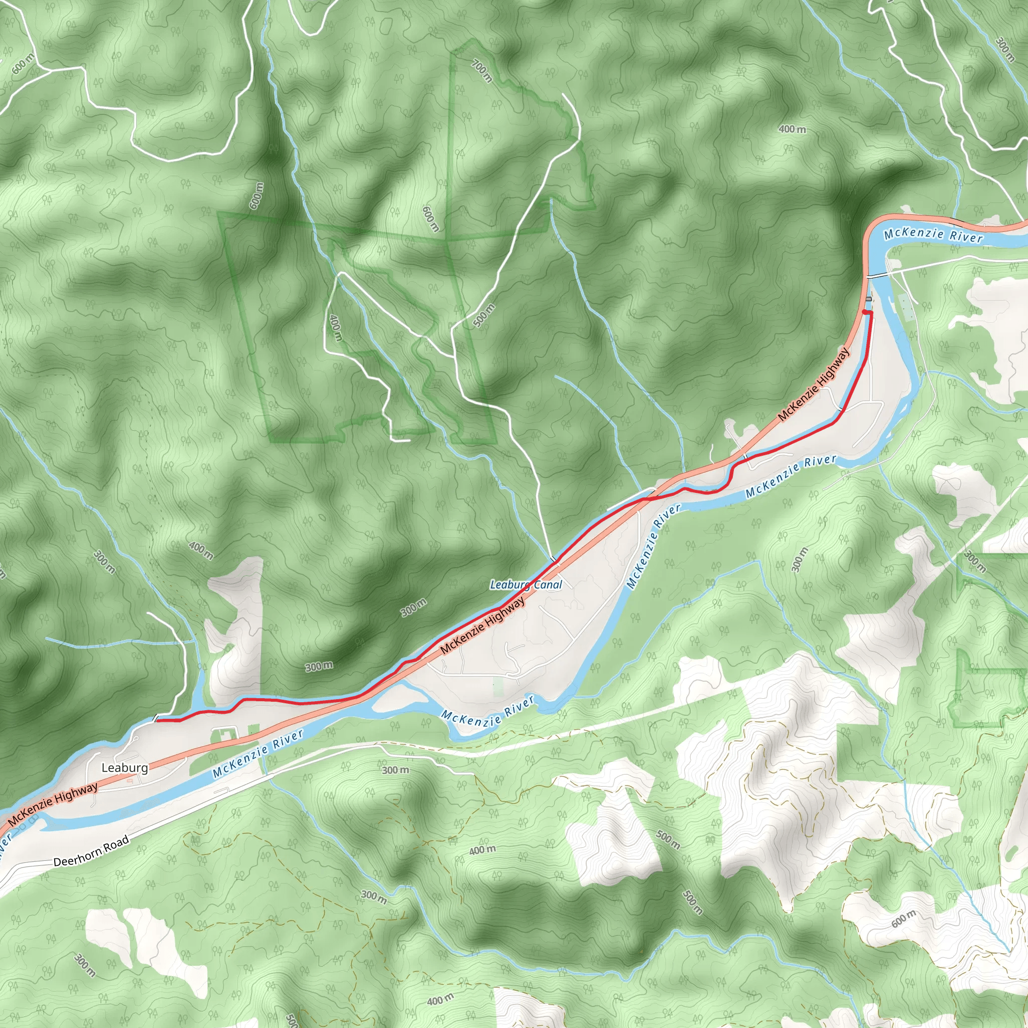Eugene Water and Electric Board Canal Walk mobile static map