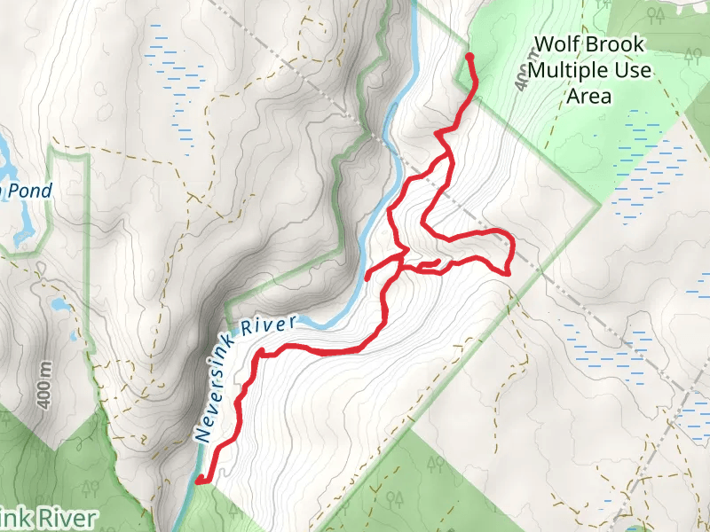 Blue Trail East and High Falls Loop