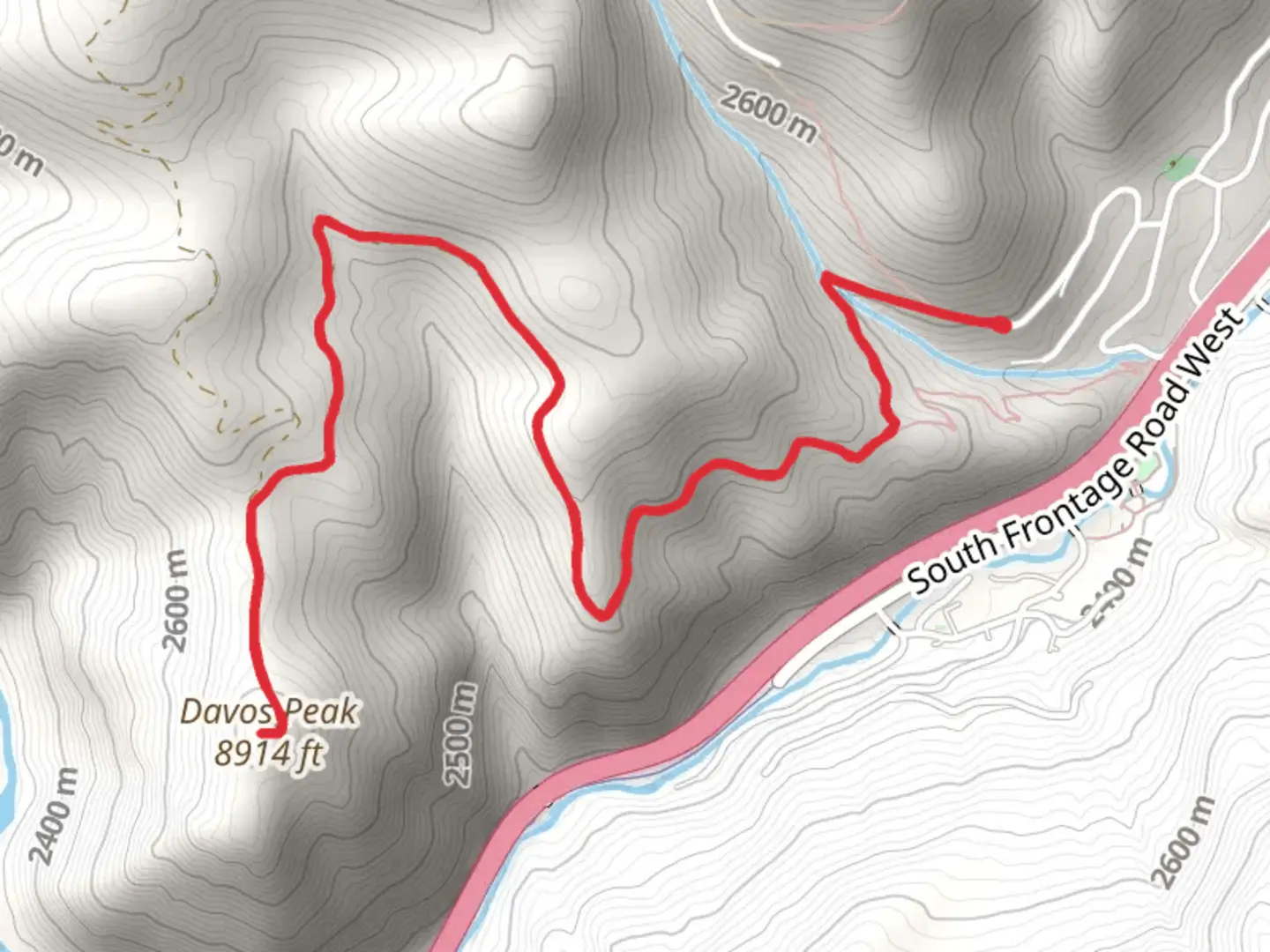 An image depicting the trail Davos Trail and its surrounding area.