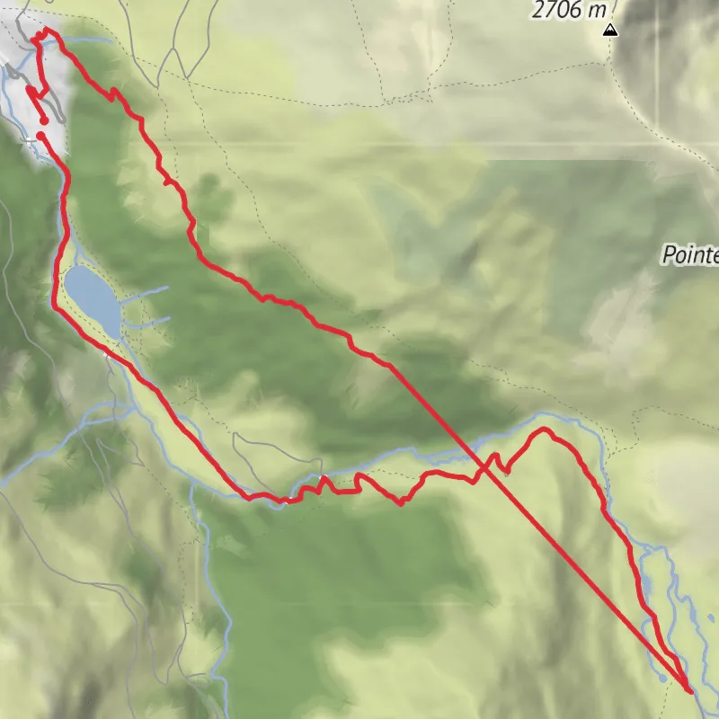 Hike from Les Allues mobile static map