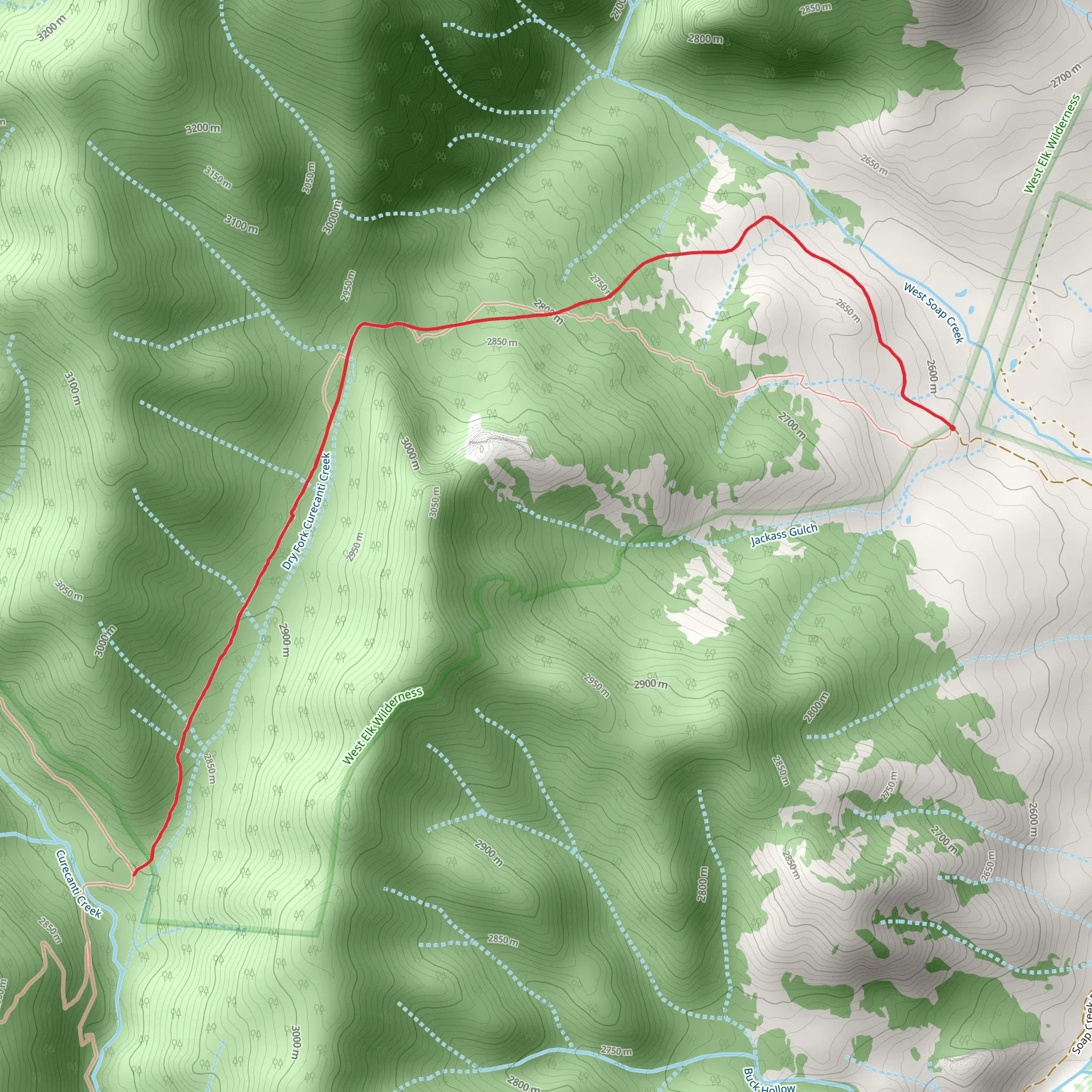 East Curecanti Trail mobile static map