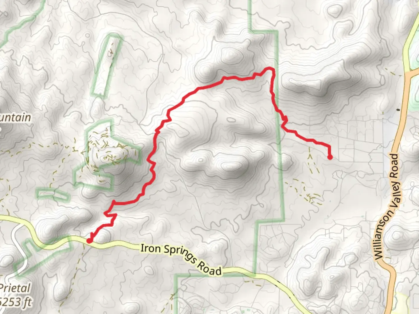 An image depicting the trail Javelina Point to Point and its surrounding area.