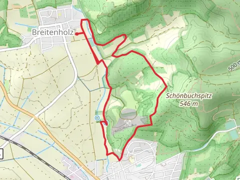 Ammerbucher Gigeleswegle and Schoenbuchspitzrunde Loop