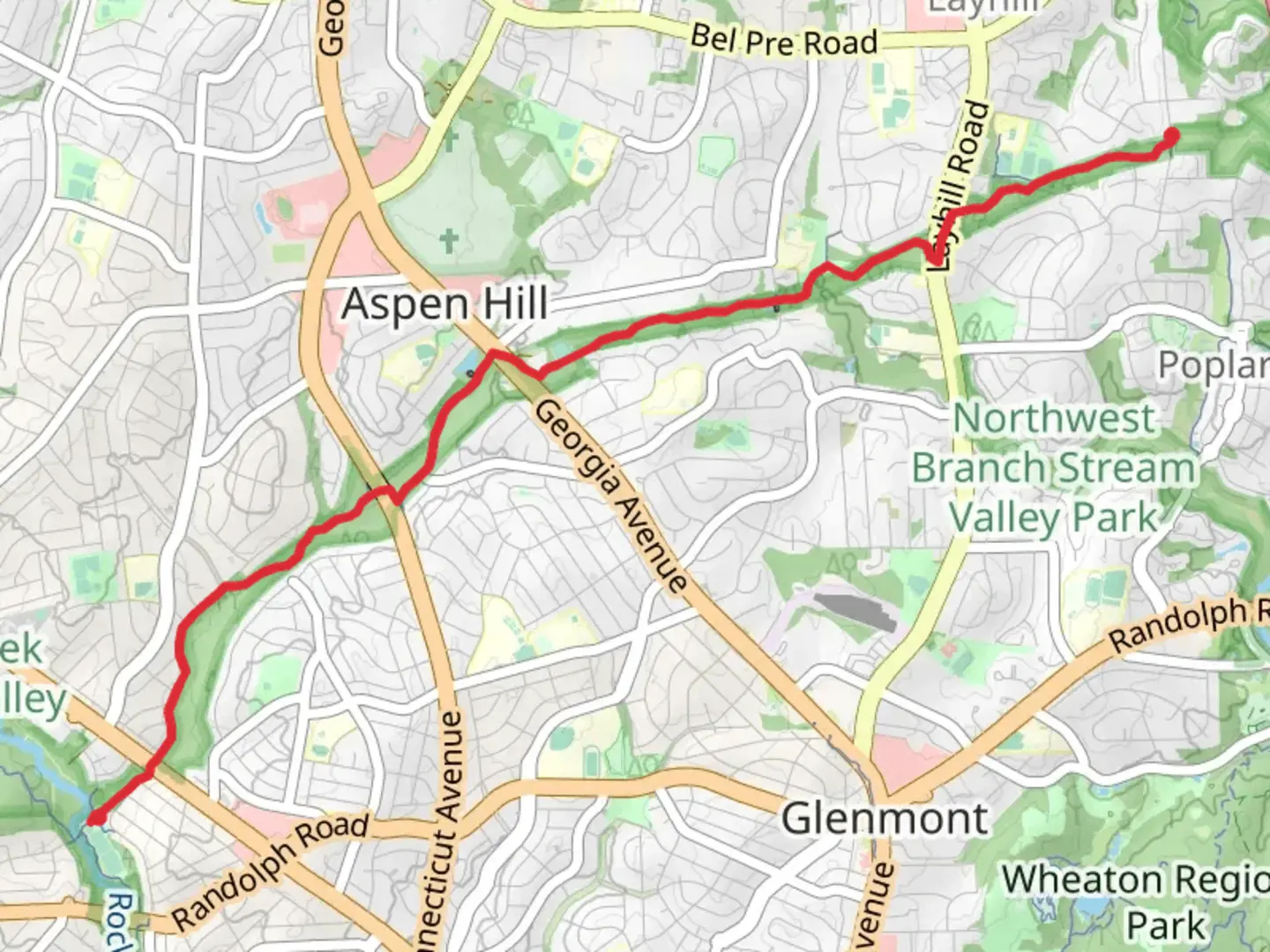 An image depicting the trail Matthew Henson Trail and its surrounding area.