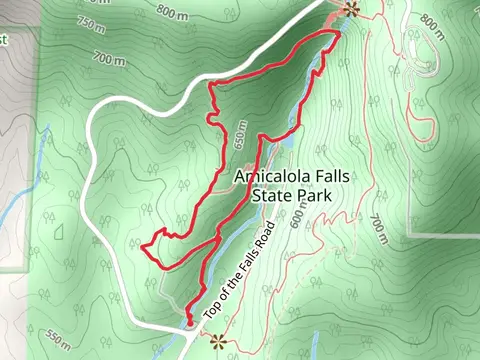 Creek Trail and West Ridge Falls Access Loop