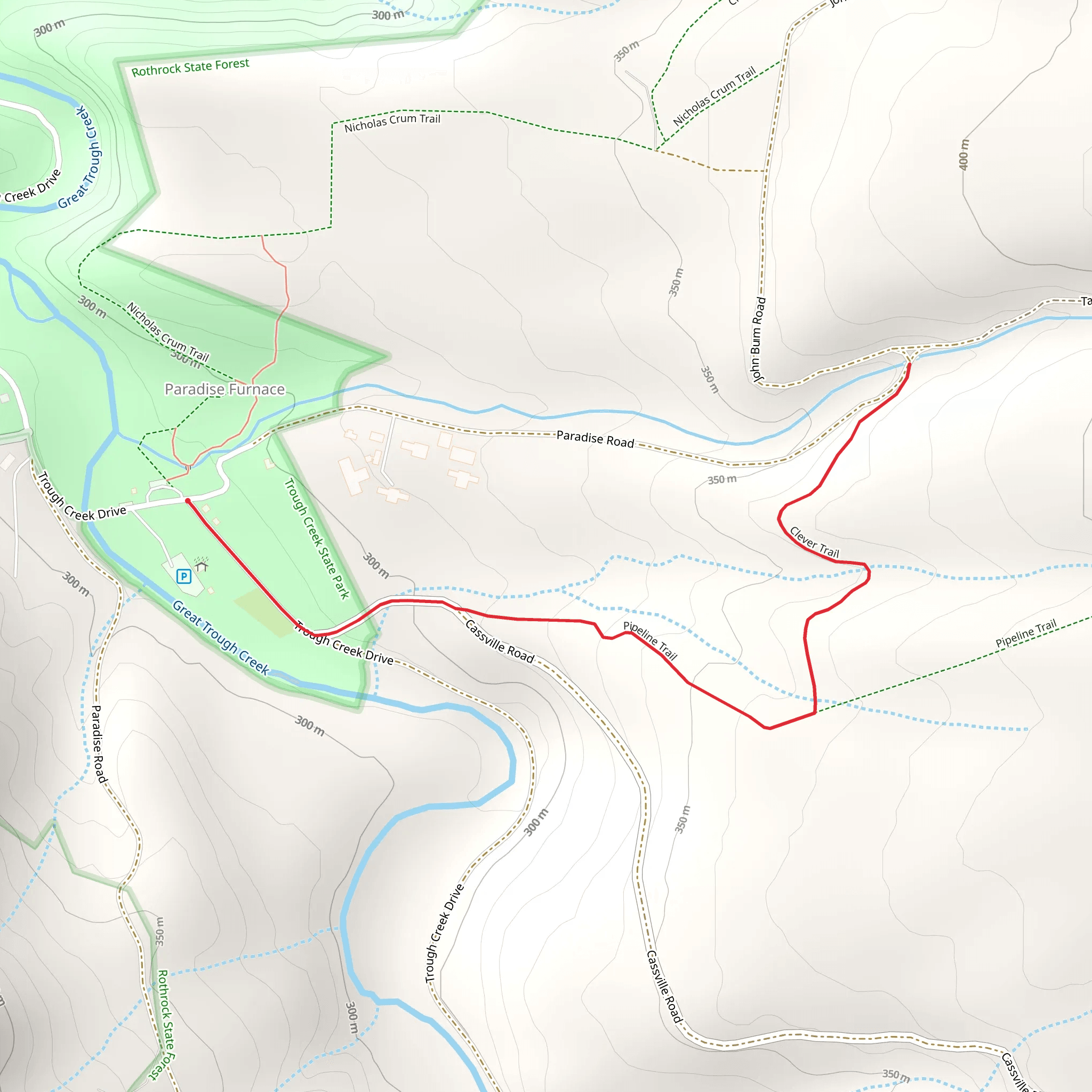 Clever Trail mobile static map