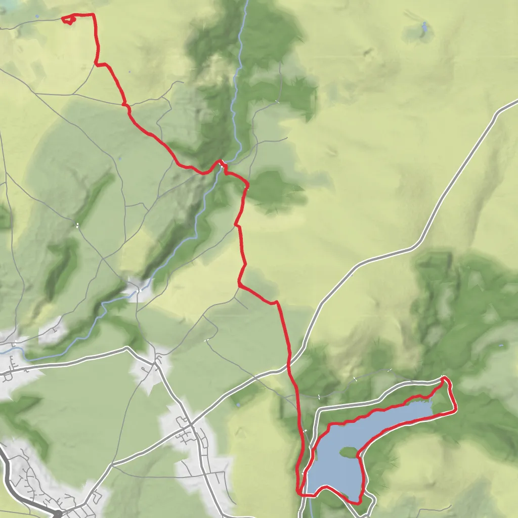 Langstone Manor Holiday Park Loop Hike to Burrator Reservoir mobile static map