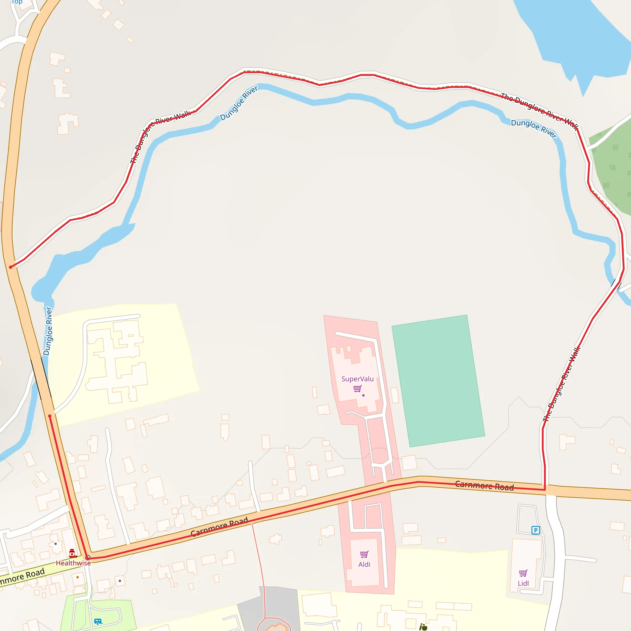 Dungloe River Walk - Sli Dhun na nGall mobile static map