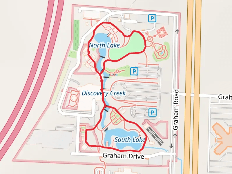 North Lake, South Lake in American Garden and The Great Lawn Loop
