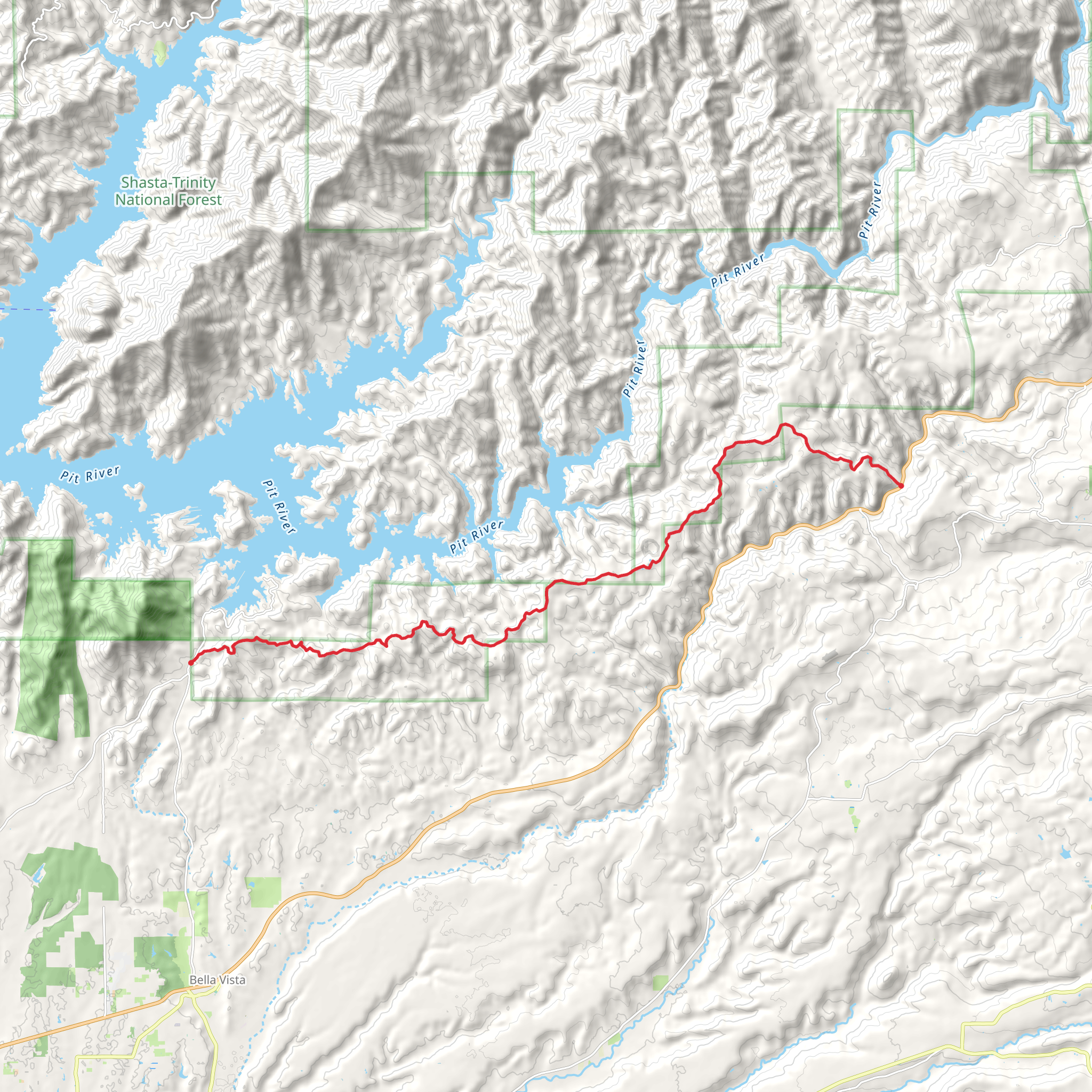 Backbone Road and McCandless Gulch Road Trail mobile static map