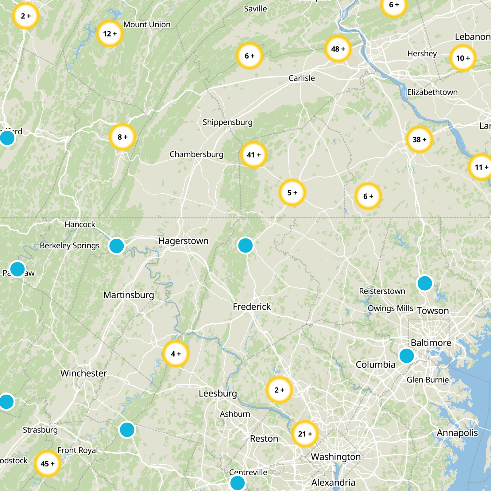Frederick County Static Map