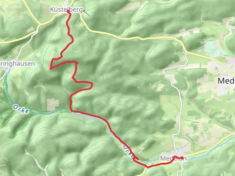 Medelon to Küstelberg via Uplandweg