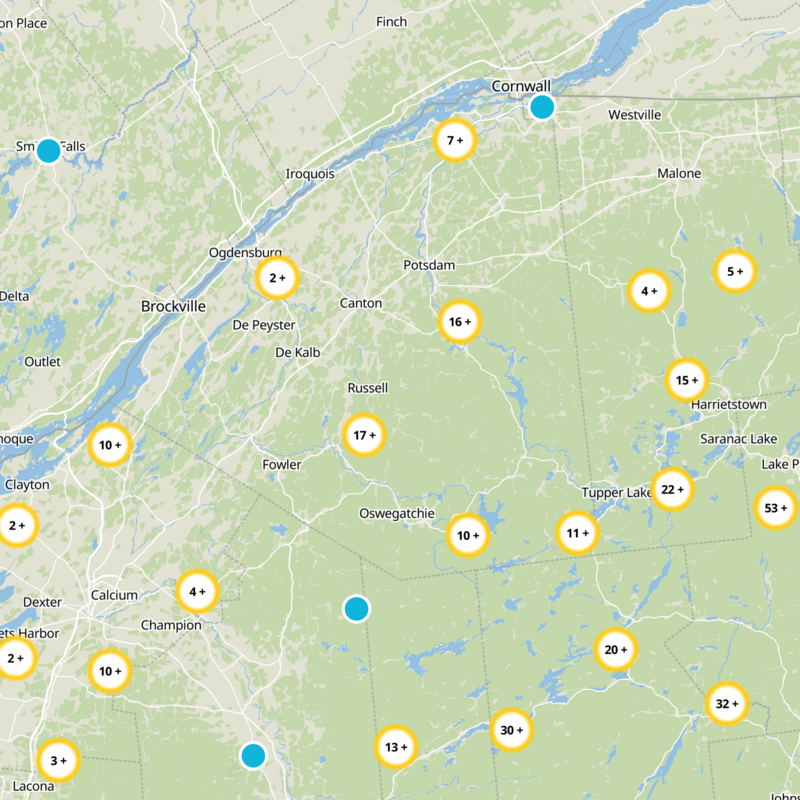 Saint Lawrence County Static Map