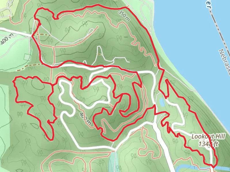 Ponca State Park Loop via Lookout Hill