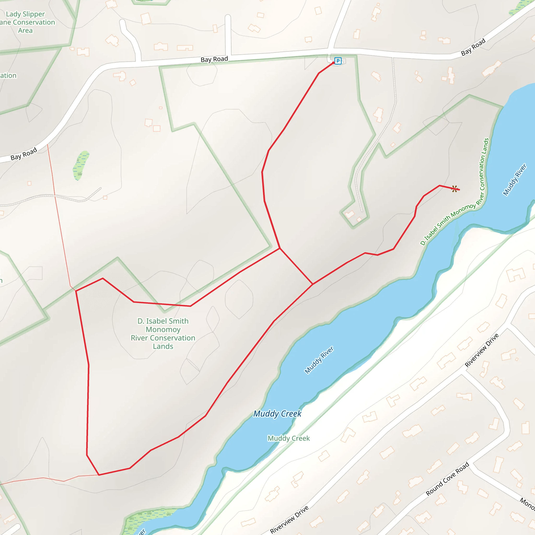 Muddy Creek Loop mobile static map
