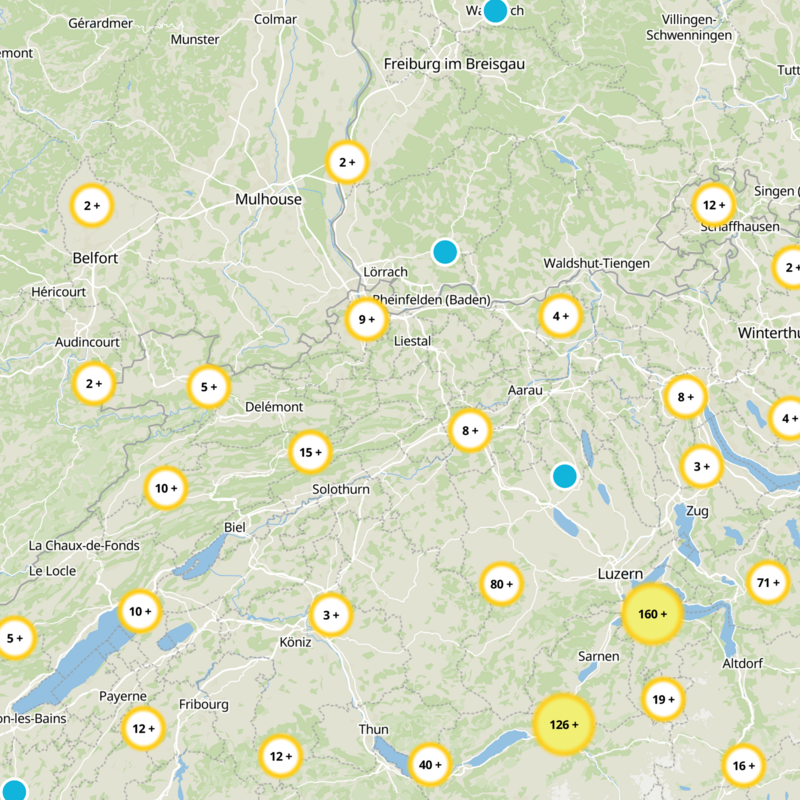 Bezirk Waldenburg Static Map