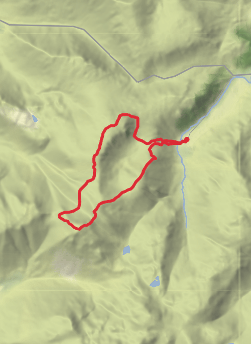 Seathwaite Great Gable Loop mobile static map