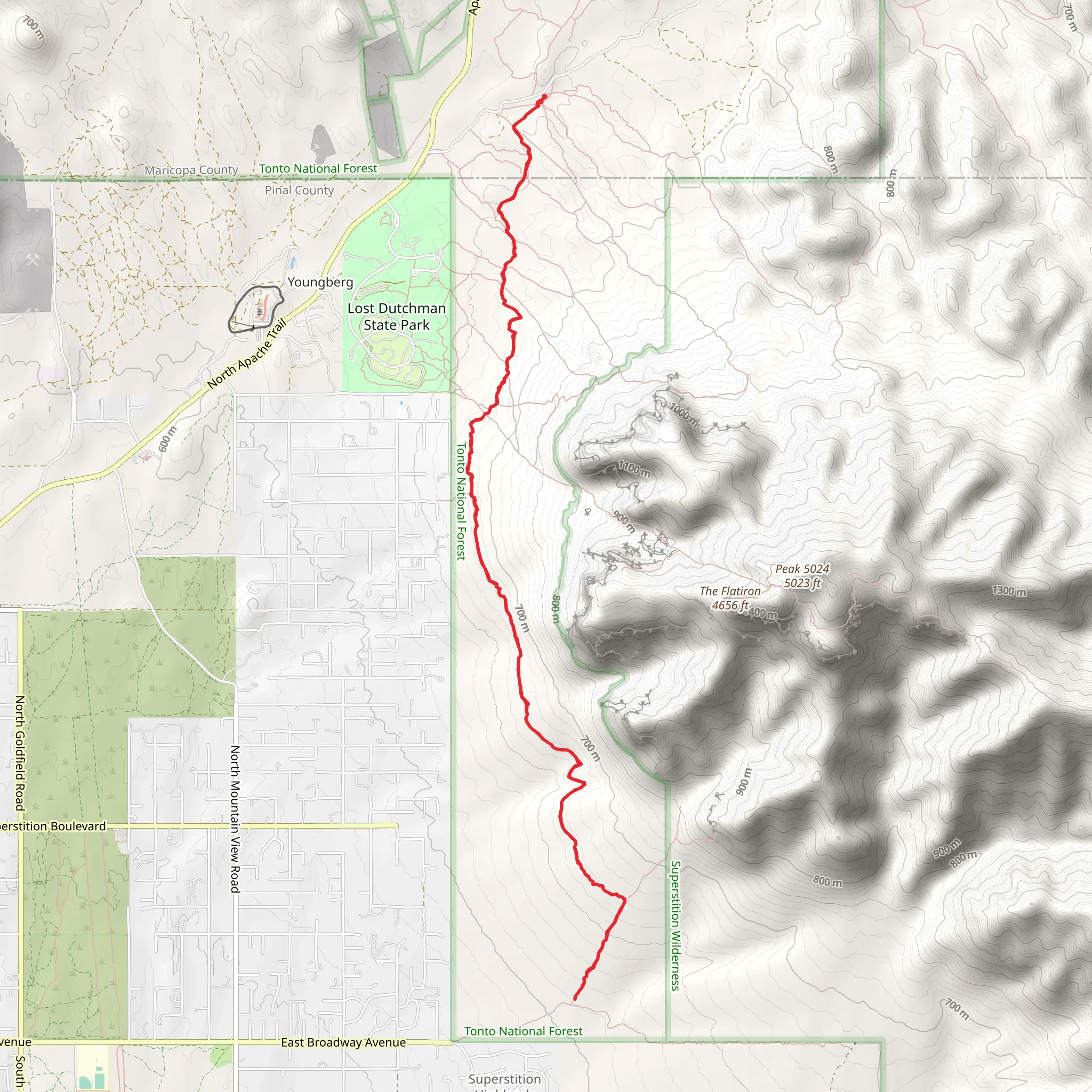 Jacob's Crosscut mobile static map